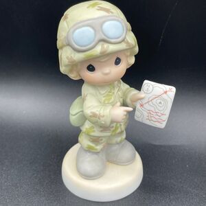 Precious Moments 1999 I'm Proud To Be An American Army Figurine 729876 Enesco